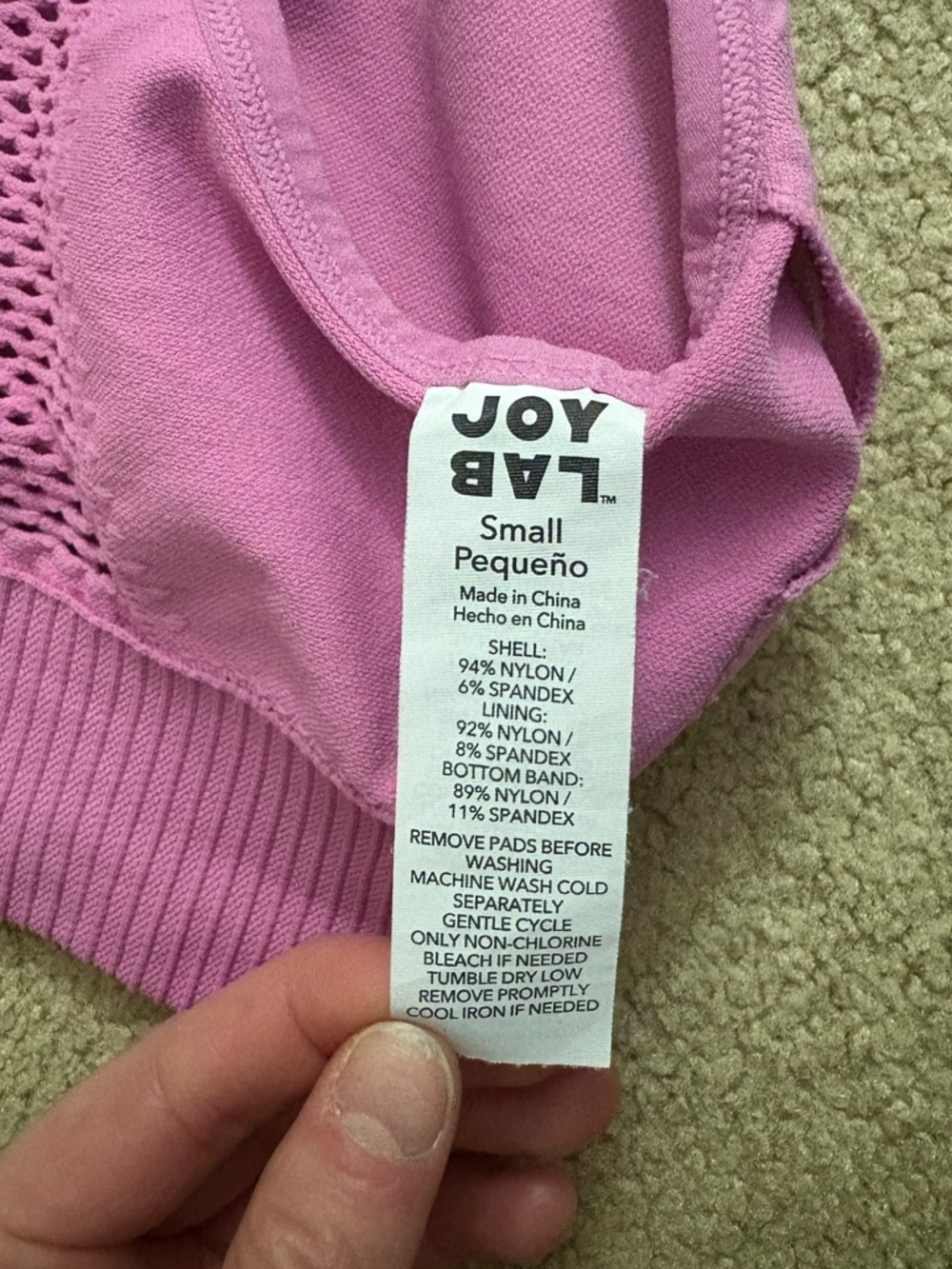 Pink JoyLab Compression Workout Set - Picture 4 of 6